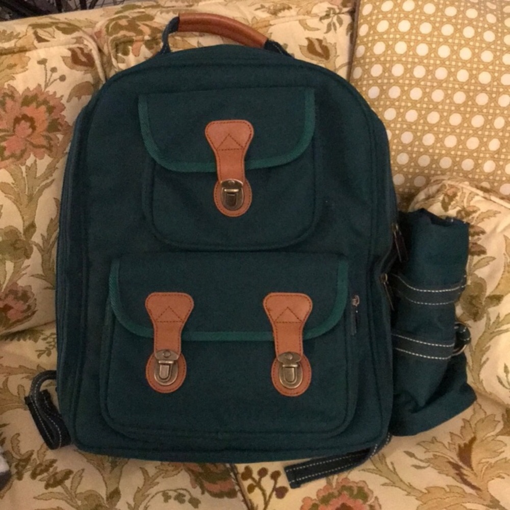 Brookstone Picnic Green Backpack